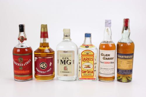 LOT OF VARIOUS LIQUEURS.