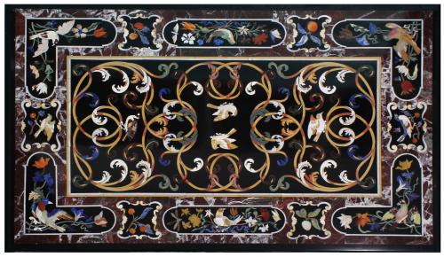 PIETRA DURA PLAQUE, PROBABLY ITALIAN C20th.