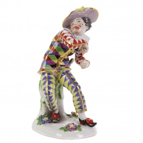 MEISSEN. "HARLEQUIN SURPRISED".
