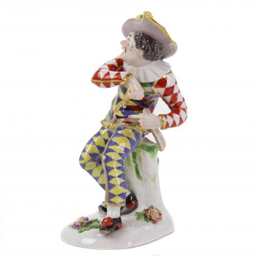 MEISSEN. "HARLEQUIN SURPRISED".