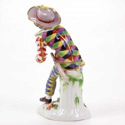 MEISSEN. "HARLEQUIN SURPRISED".
