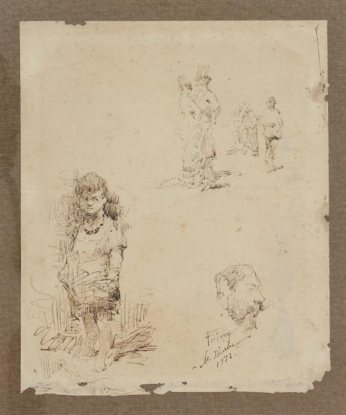 ESCUELA CATALANA, SIGLO XIX. BOCETOS, 1879.