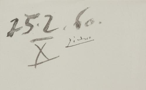 PABLO PICASSO (1881-1973). "PICADOR", 25.2.60.