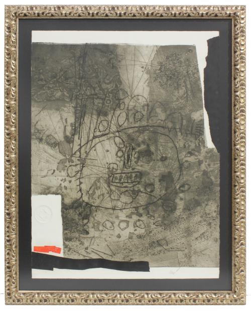 ANTONI CLAVÉ (1913-2005) "GRAFFITI TO THE WARRIOR". 1972-1973.