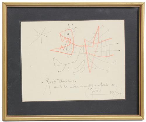 JOAN MIRÓ (1893-1983). Sin título, 23/IX/61.