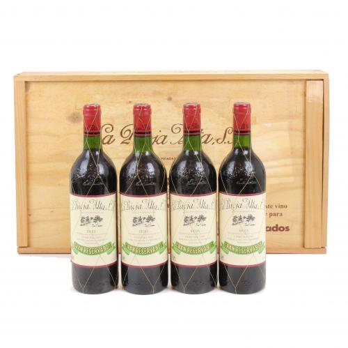 FOUR BOTTLES OF RIOJA ALTA S.A., GRAN RESERVA 904, RIOJA-HARO,1989. 
