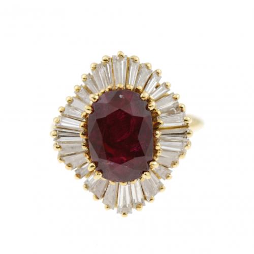 RUBY BALLERINA RING