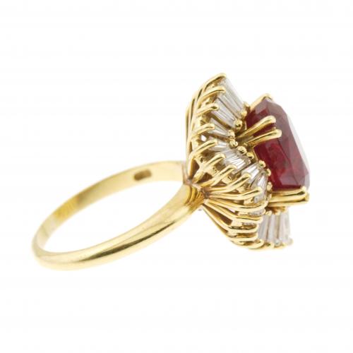 RUBY BALLERINA RING