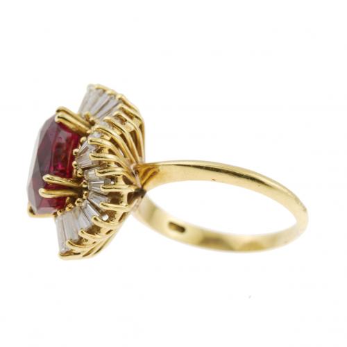 RUBY BALLERINA RING