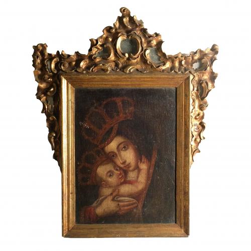 SPANISH SCHOOL, C17th. "VIRGIN OF BETHLEHEM".