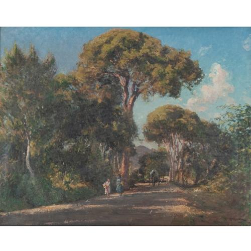 JOAN COLOM I AUGUSTI (1879-1969). "LANDSCAPE". 1948.