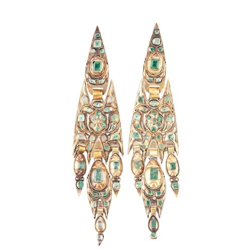 CATALAN EARRINGS,END C18th.