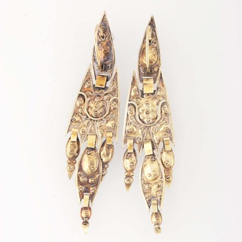 CATALAN EARRINGS,END C18th.