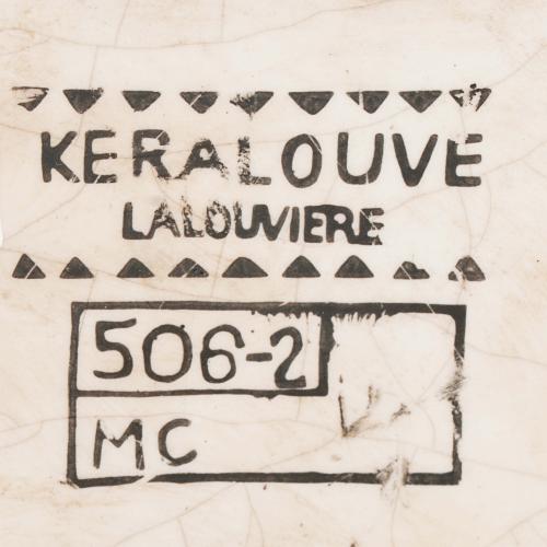 KERALOUVE LALOUVIERE. PAREJA DE JARRONES ART DÉCO, CIRCA 19