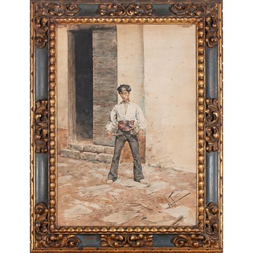 ANTONIO FABRÉS (1854-1938). " YOUNG BOY".