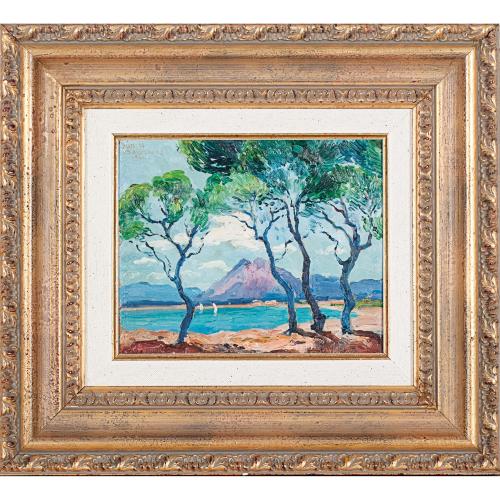 DIONÍS BENNÀSSAR (1904-1967). "VIEW OF POLLENÇA BAY", 1931.