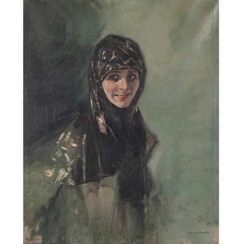 JULIO VILA Y PRADES (1873-1930). "PORTRAIT OF TÓRTOLA VALENCIA".