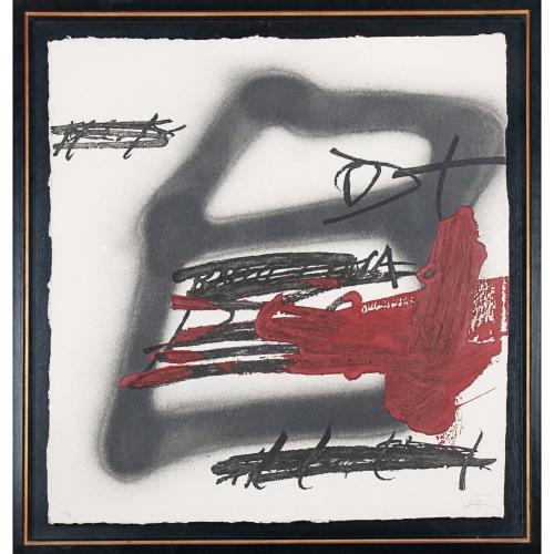 ANTONI TÀPIES (1923-2012). "FORMA OMBREJADA", 1987.