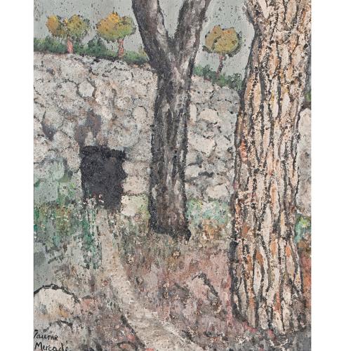 JAUME MERCADÉ I QUERALT (VALLS,1887-BARCELONA, 1967) "PINE TRUNKS". 1957.