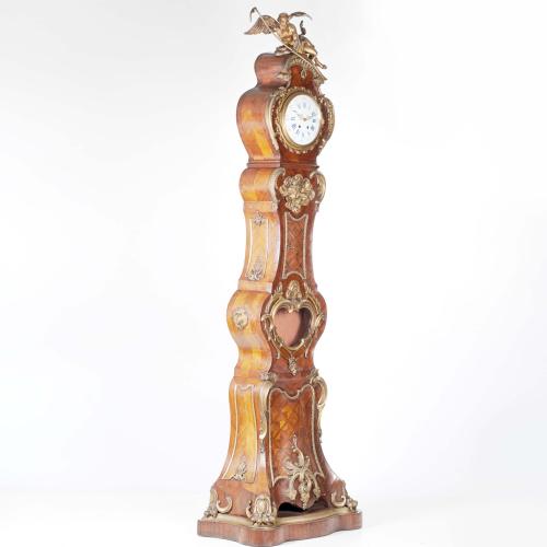 SPECTACULAR FRENCH ROCOCÓ STYLE GRANDFATHER CLOCK, FIRST TH