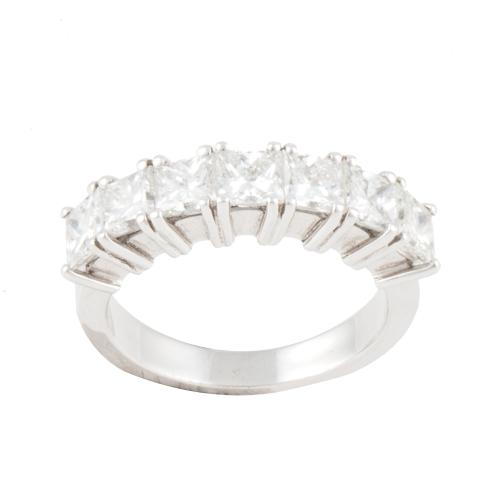 ETERNITY RING OF PRINCESS DIAMONDS. 