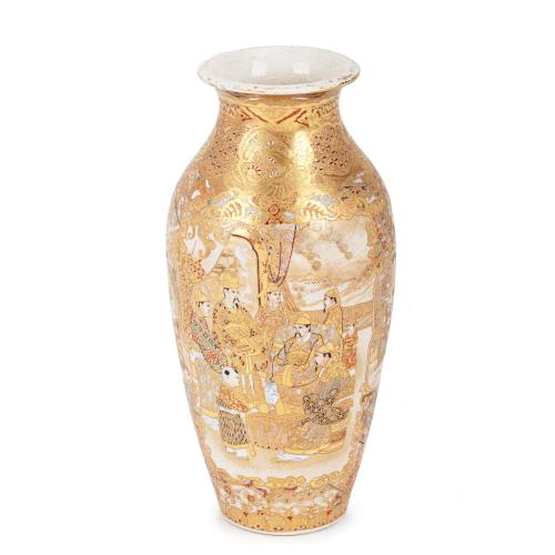 JAPANESE SATSUMA VASE, C19th.