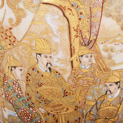 JAPANESE SATSUMA VASE, C19th.