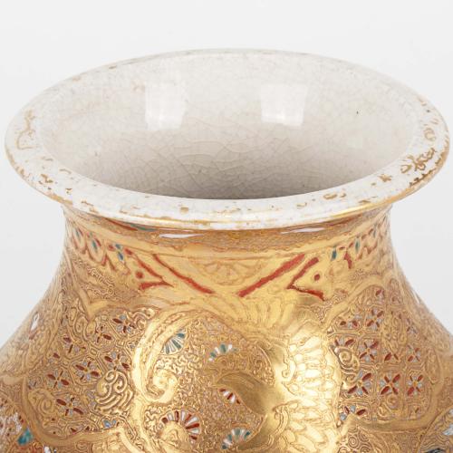 JAPANESE SATSUMA VASE, C19th.