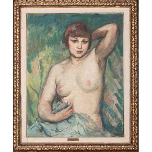 RICARD CANALS Y LLAMBÍ (1876-1931). "DESNUDO FEMENINO", 192