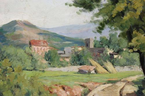 JOSEP VENTOSA DOMÈNECH (1897-1982) "LANDSCAPE IN LA SAGRERA