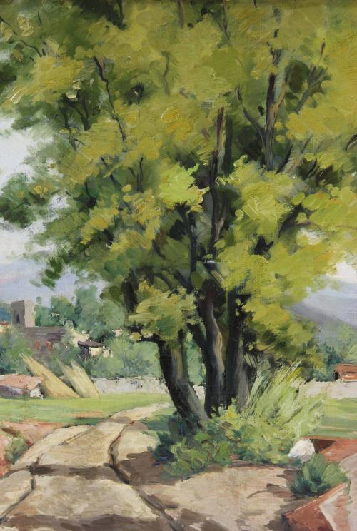 JOSEP VENTOSA DOMÈNECH (1897-1982) "LANDSCAPE IN LA SAGRERA