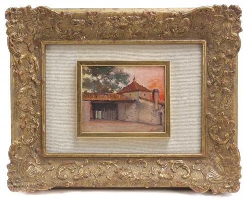 DOMINGO SOLER (1871-1951). &quot;PAISAJE FLUVIAL&quot;.