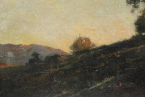 ENRIC GALWEY (1864-1931). "PAISAJE CREPUSCULAR".