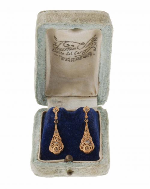 LONG EARRINGS, EARLY 20TH CENTURY.