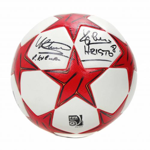 "MATCH BALL" OFICIAL FIRMADO POR DOS EXJUGADORES DEL BARÇA
