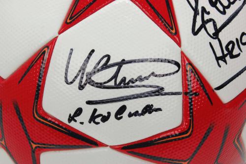 "MATCH BALL" OFICIAL FIRMADO POR DOS EXJUGADORES DEL BARÇA