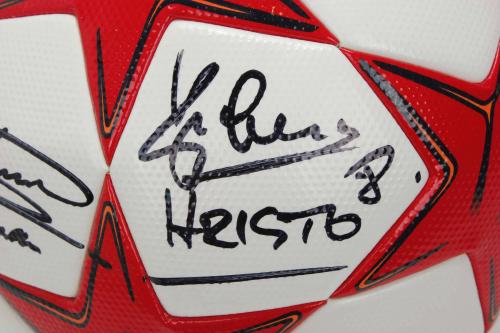 "MATCH BALL" OFICIAL FIRMADO POR DOS EXJUGADORES DEL BARÇA