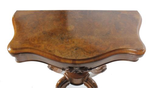 SMALL GAME TABLE, MID 20TH CENTURY.