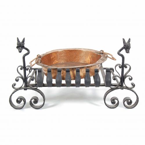 MODERNIST BRAZIER, FIRST THIRD 20TH CENTURY.