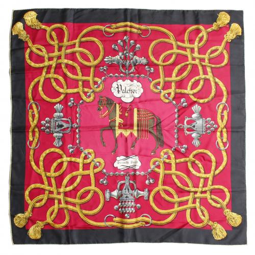 FRANÇOISE DE LA PERRIERE FOR HERMÈS "PALEFROI" KERCHIEF, CIRCA 1965.