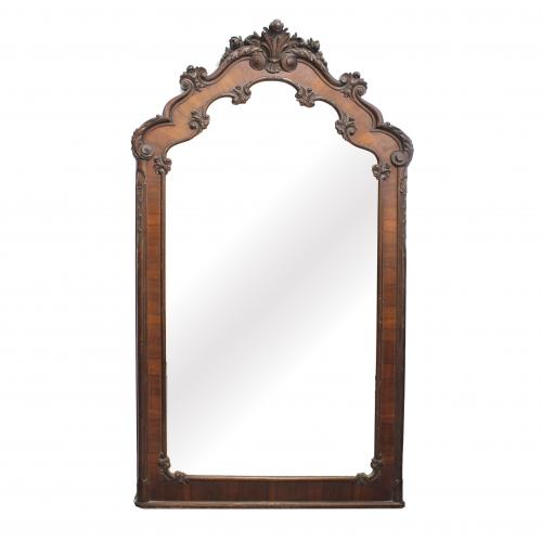 LARGE SPANISH WALL MIRROR, 20TH CENTURY.