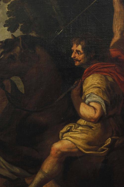 VINCENT MALO (1606/1607-1650). "ATALANTA Y MELEAGRO CAZANDO
