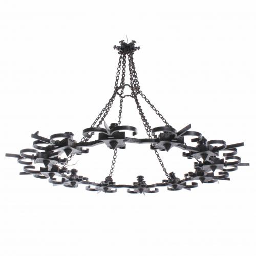 ATTRIBUTED TO VALENTÍ. SPANISH CELING LAMP, MID 20TH CENTURY.