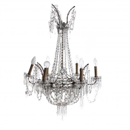 SPANISH CEILING LAMP, FIRST THIRD 20TH CENTURY.