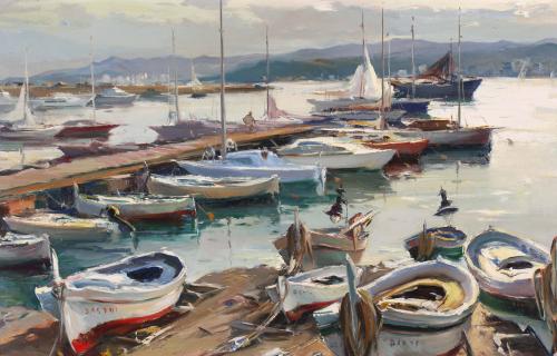 JOSEP SARQUELLA (1928-2000). "BARCAS", 1972.