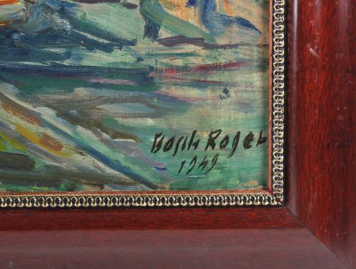 EMILI BOSCH ROGER (1894-1980). "PLA DE PALAU, BARCELONA", 1