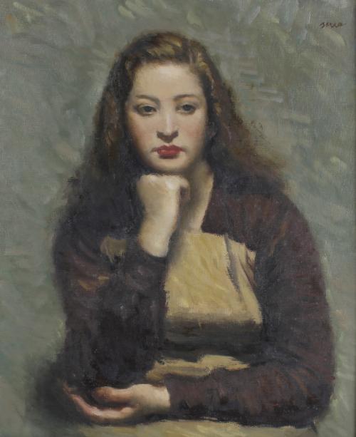 FRANCESC SERRA CASTELLET (1912-1976). "UNA JOVEN". 