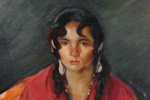 ERNEST SANTASUSAGNA (1900-1964). "GITANA".