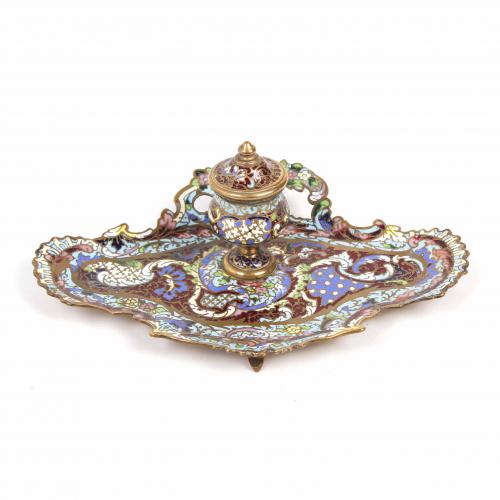 FRENCH INKSTAND, LATE 19TH-EARLY 20TH CENTURY.