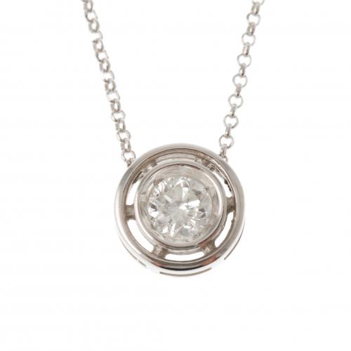 DIAMOND SOLITAIRE PENDANT.